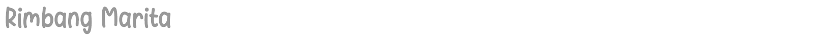 Rimbang Marita font preview